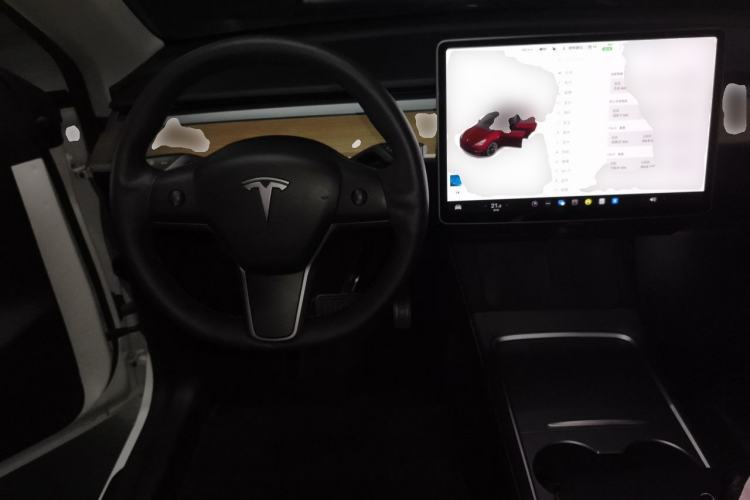 Used Tesla Model Y 2021 Long-Range All-Wheel-Drive Version 3D7 Steering Wheel