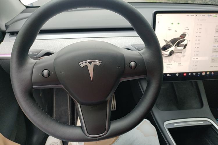 Used Tesla Model Y 2021 Performance High-Performance All-Wheel-Drive Version Steering Wheel