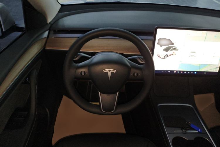 Used Tesla Model Y 2021 Standard Range Rear-Wheel Drive Version Steering Wheel