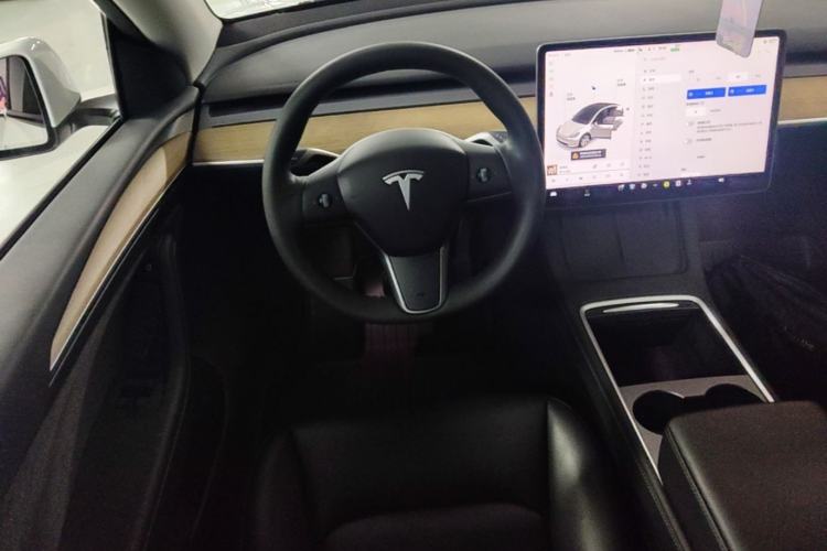 Used Tesla Model Y 2021 Standard Range Rear-Wheel Drive Version Steering Wheel