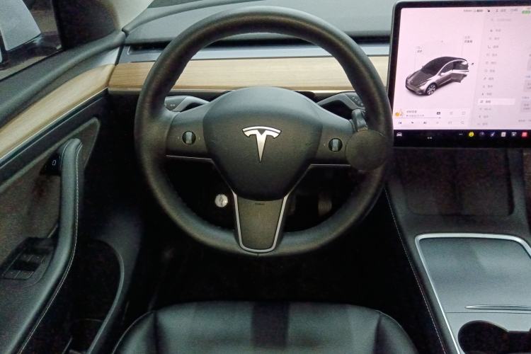 Used Tesla Model Y 2021 Standard Range Rear-Wheel Drive Version Steering Wheel