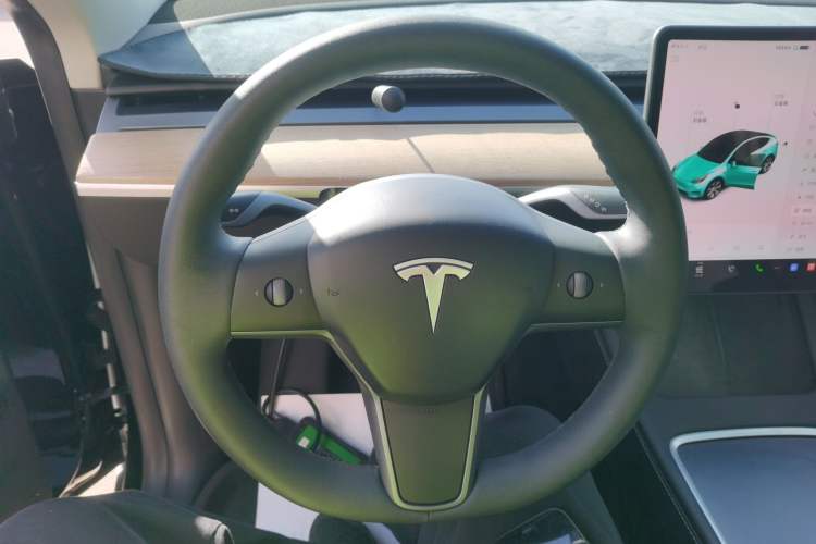 Used Tesla Model Y 2021 Standard Range Rear-Wheel Drive Version Steering Wheel