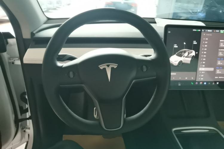 Used Tesla Model Y 2021 Standard Range Rear-Wheel Drive Version Steering Wheel