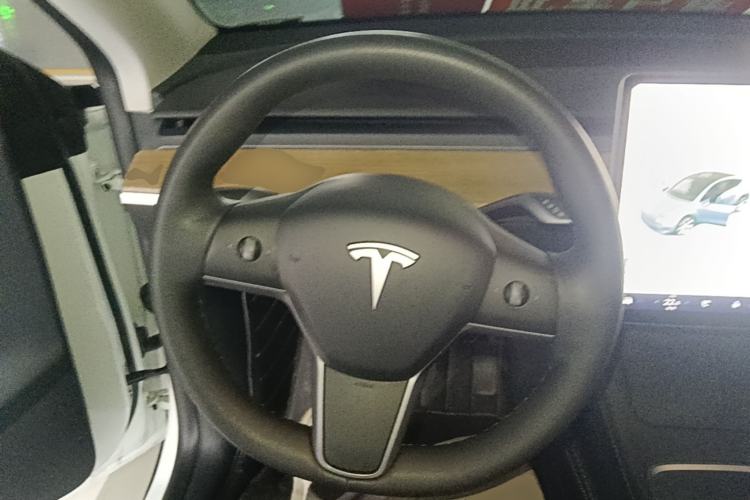 Used Tesla Model Y 2021 Standard Range Rear-Wheel Drive Version Steering Wheel