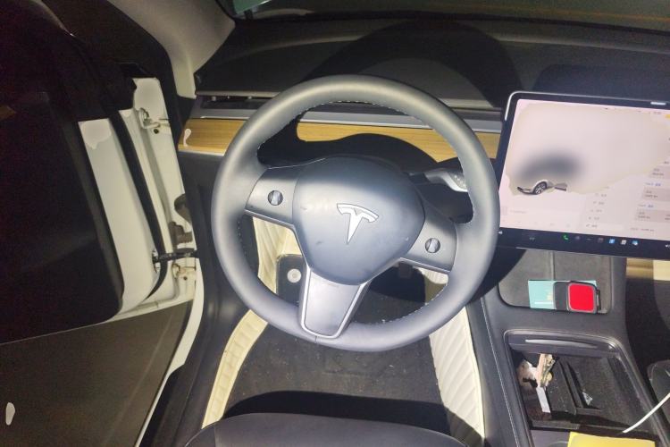 Used Tesla Model Y 2021 Standard Range Rear-Wheel Drive Version Steering Wheel