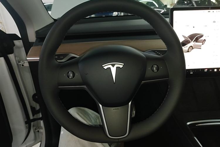 Used Tesla Model Y 2021 Long-Range All-Wheel-Drive Version Steering Wheel