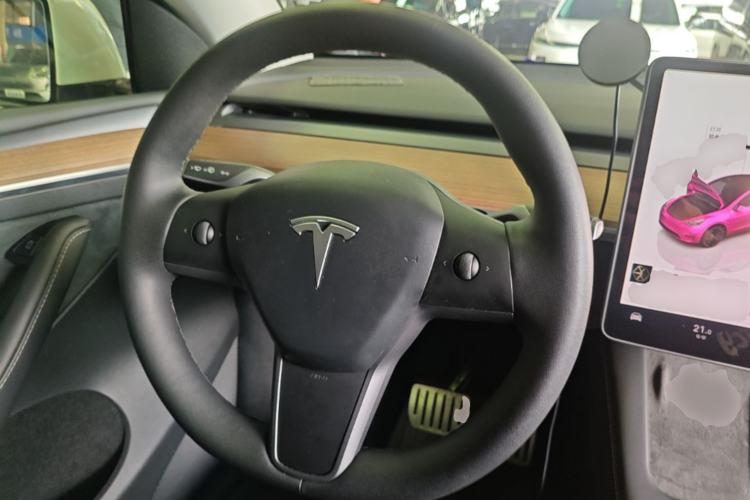 Used Tesla Model Y 2021 Performance High-Performance All-Wheel-Drive Version Steering Wheel