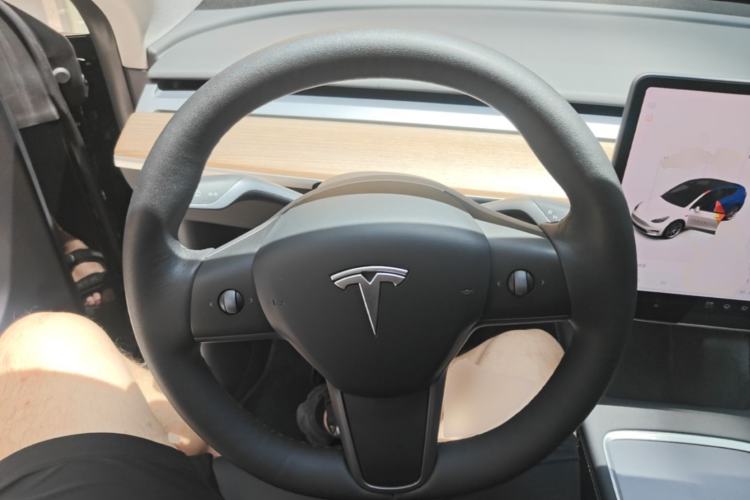 Used Tesla Model Y 2021 Standard Range Rear-Wheel Drive Version Steering Wheel