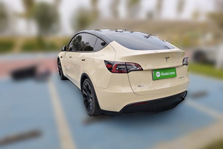Used Tesla Model Y 2021 Standard Range Rear-Wheel Drive Version Rear Left 45 Deg