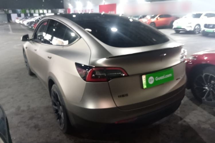 Used Tesla Model Y 2021 Standard Range Rear-Wheel Drive Version Rear Left 45 Deg