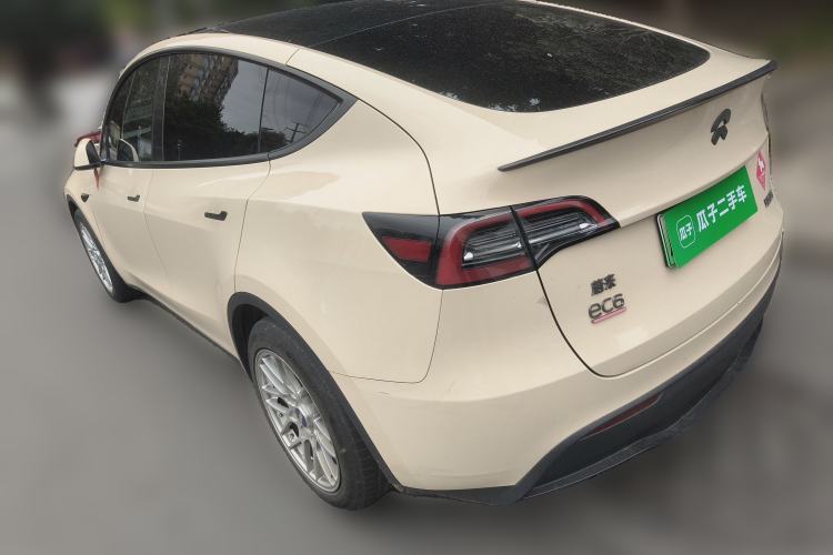 Used Tesla Model Y 2021 Standard Range Rear-Wheel Drive Version Rear Left 45 Deg