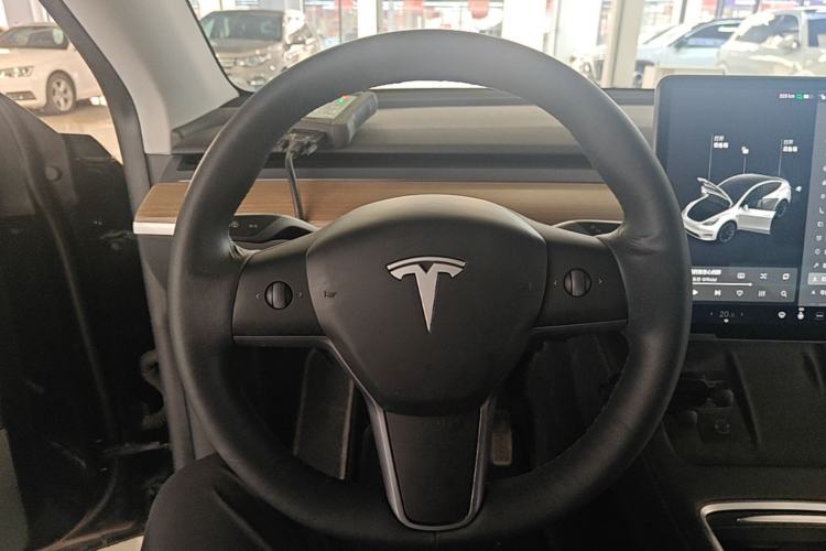 Used Tesla Model Y 2021 Standard Range Rear-Wheel Drive Version Steering Wheel