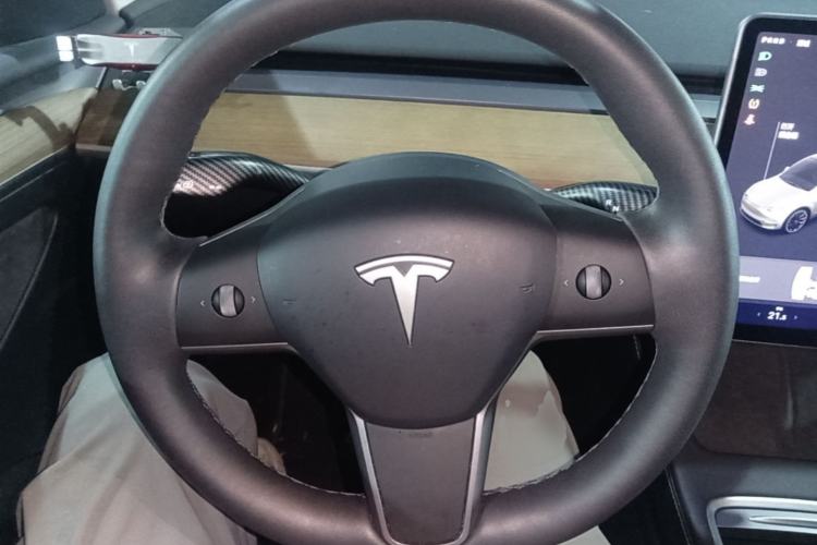 Used Tesla Model Y 2021 Standard Range Rear-Wheel Drive Version Steering Wheel