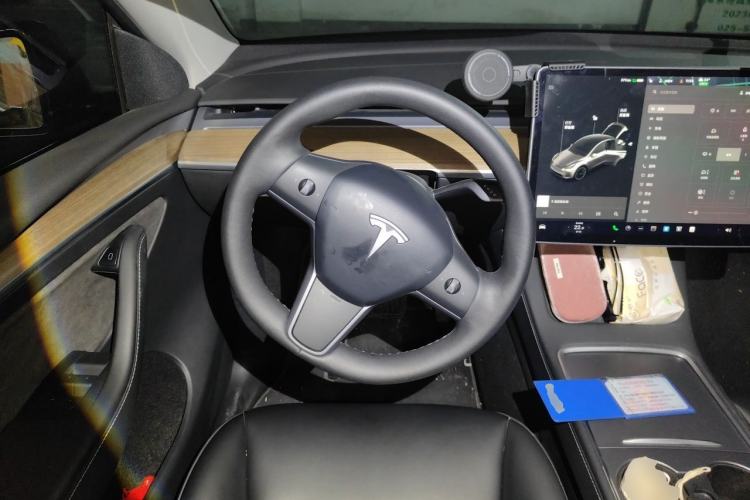 Used Tesla Model Y 2021 Standard Range Rear-Wheel Drive Version Steering Wheel