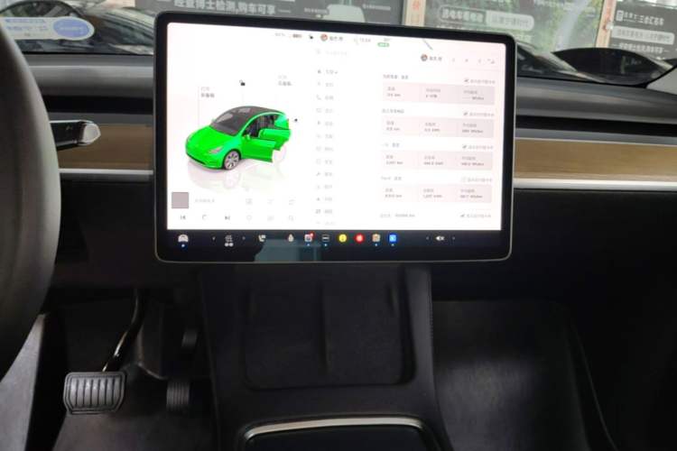 Used Tesla Model Y 2022 Revised Version Rear-Wheel Drive Audio And AC Panel