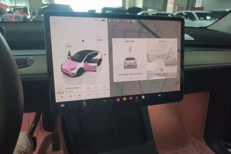 Used Tesla Model Y 2022 Rear-Wheel-Drive Version Audio And AC Panel