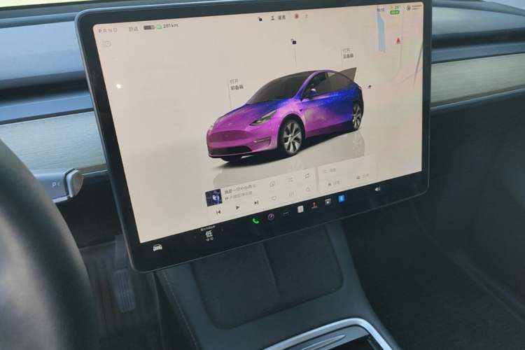 Used Tesla Model Y 2022 Revised Version Rear-Wheel Drive Audio And AC Panel