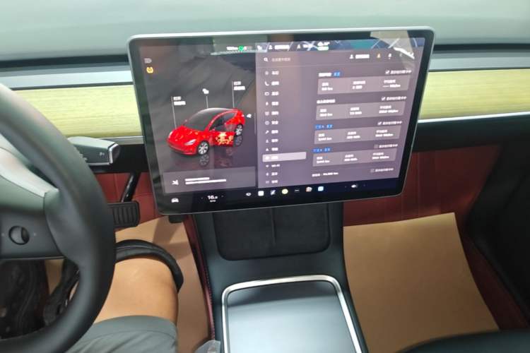 Used Tesla Model Y 2022 Revised Version Rear-Wheel Drive Audio And AC Panel