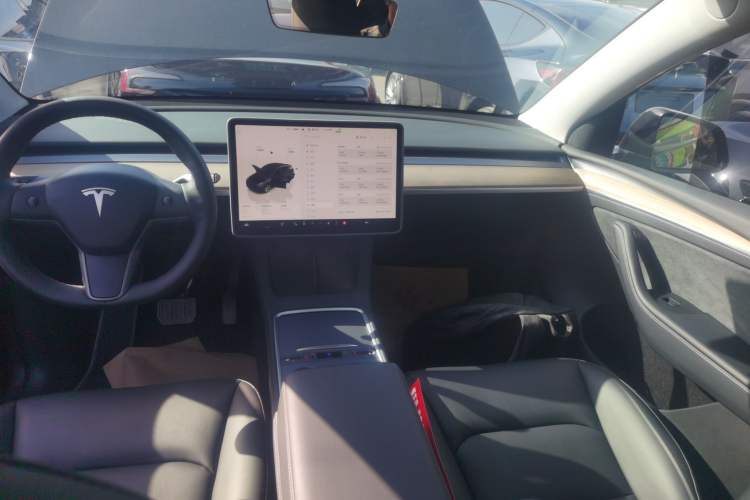 Used Tesla Model Y 2022 Revised Version Long-Range All-Wheel Drive Audio And AC Panel