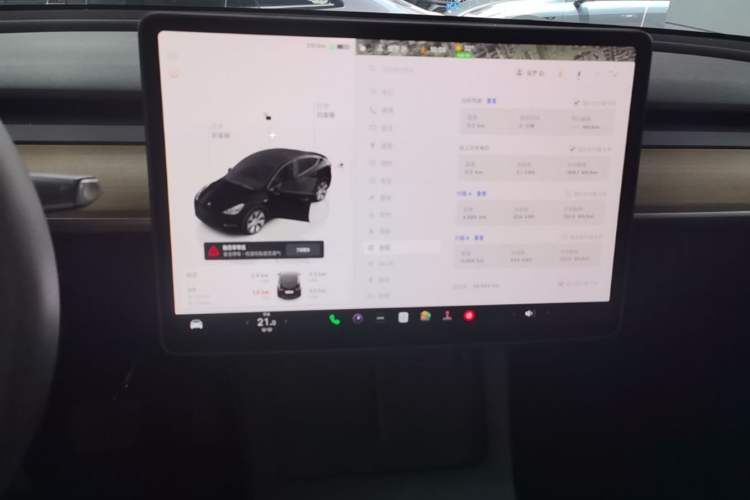 Used Tesla Model Y 2022 Revised Version Rear-Wheel Drive Audio And AC Panel