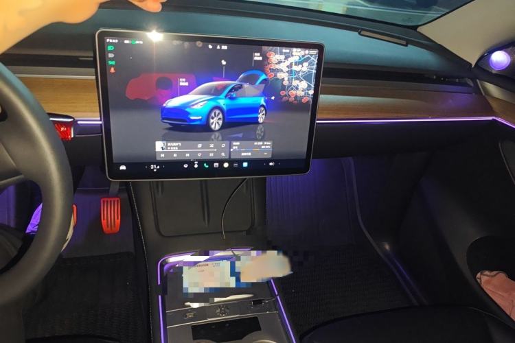 Used Tesla Model Y 2022 Revised Version Rear-Wheel Drive Audio And AC Panel