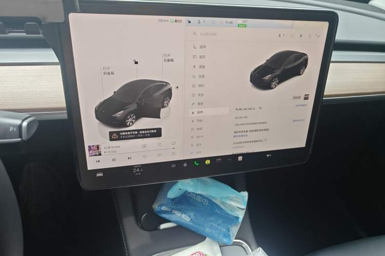 Used Tesla Model Y 2022 Rear-Wheel-Drive Version Audio And AC Panel