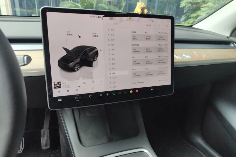 Used Tesla Model Y 2022 Revised Version Rear-Wheel Drive Audio And AC Panel