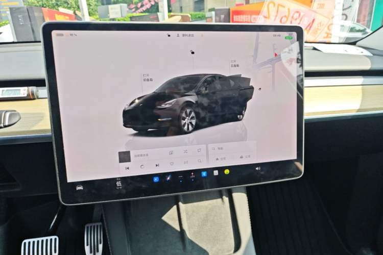 Used Tesla Model Y 2022 Revised Version Rear-Wheel Drive Audio And AC Panel