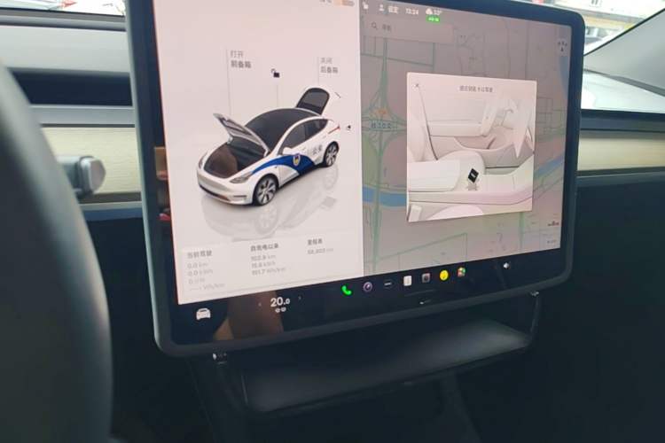 Used Tesla Model Y 2022 Revised Version Rear-Wheel Drive Audio And AC Panel