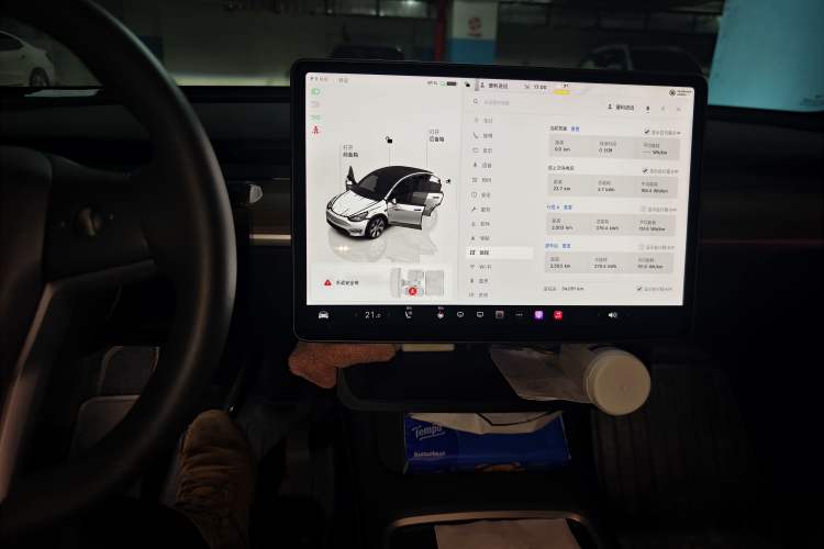 Used Tesla Model Y 2022 Rear-Wheel-Drive Version Audio And AC Panel