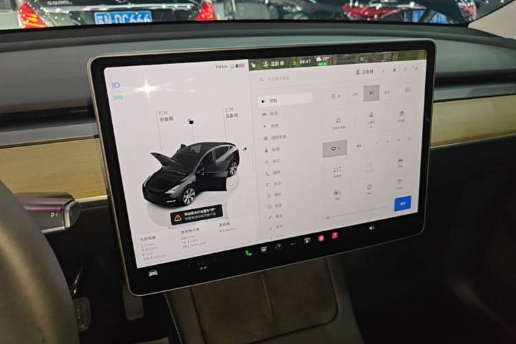 Used Tesla Model Y 2022 Revised Version Rear-Wheel Drive Audio And AC Panel