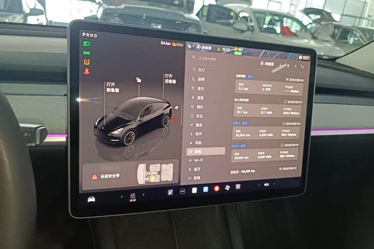 Used Tesla Model Y 2022 Rear-Wheel-Drive Version Audio And AC Panel