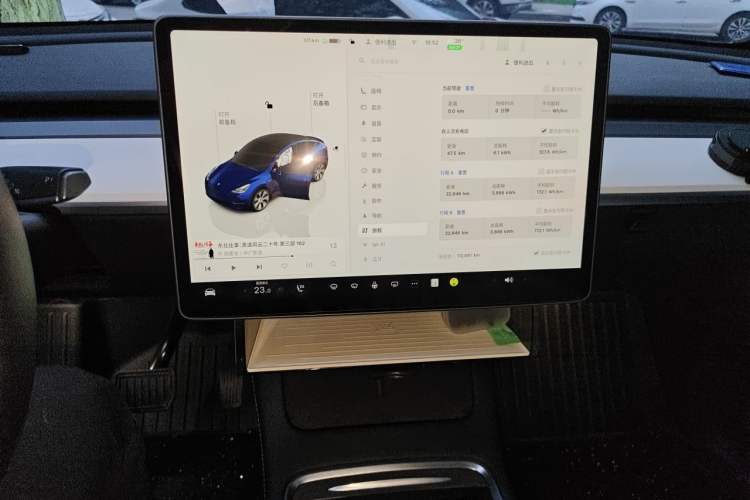 Used Tesla Model Y 2022 Revised Version Rear-Wheel Drive Audio And AC Panel