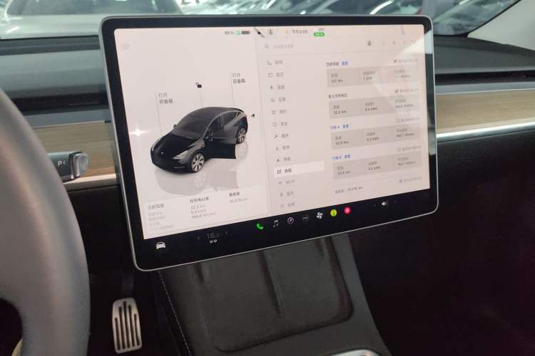 Used Tesla Model Y 2022 Revised Version Long-Range All-Wheel Drive Audio And AC Panel