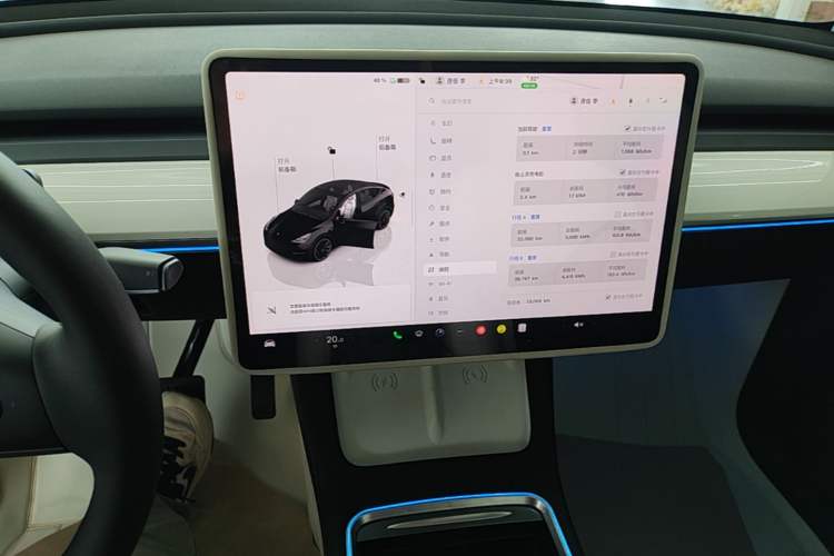 Used Tesla Model Y 2022 Revised Version Rear-Wheel Drive Audio And AC Panel