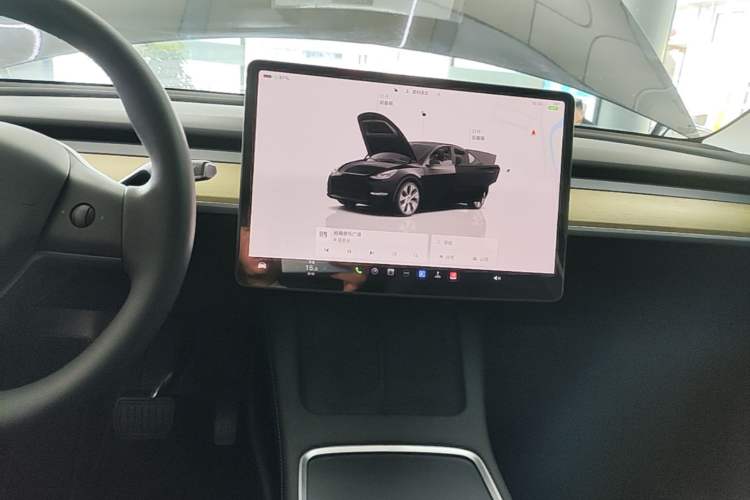 Used Tesla Model Y 2022 Revised Version Rear-Wheel Drive Audio And AC Panel