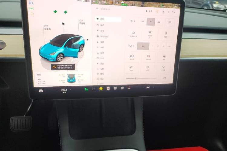 Used Tesla Model Y 2022 Revised Version Rear-Wheel Drive Audio And AC Panel