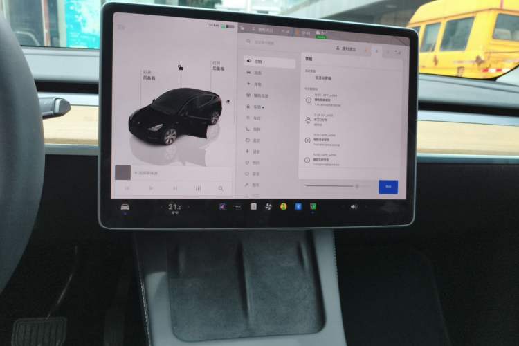 Used Tesla Model Y 2022 Revised Version Rear-Wheel Drive Audio And AC Panel