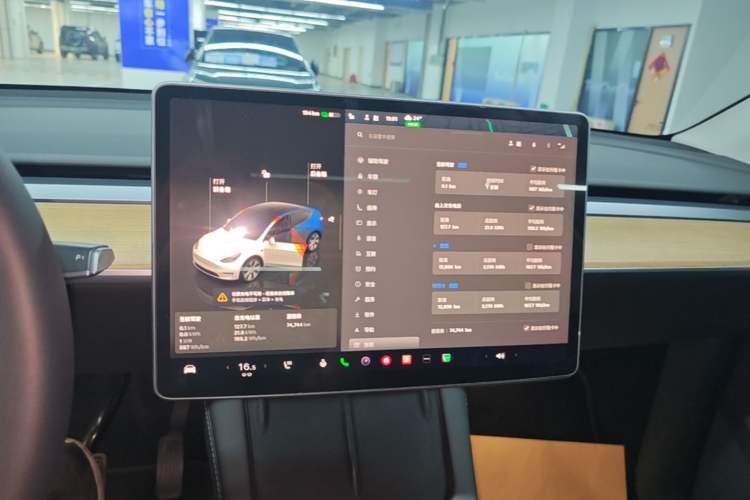 Used Tesla Model Y 2022 Rear-Wheel-Drive Version Audio And AC Panel