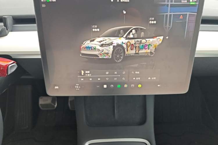 Used Tesla Model Y 2022 Revised Version Rear-Wheel Drive Audio And AC Panel