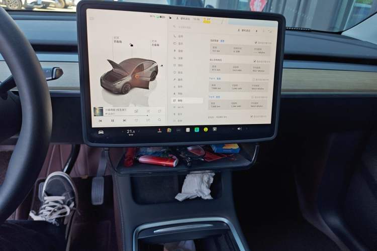 Used Tesla Model Y 2022 Revised Version Rear-Wheel Drive Audio And AC Panel