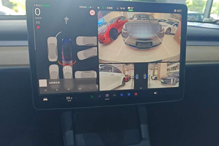 Used Tesla Model Y 2022 Revised Version Rear-Wheel Drive Audio And AC Panel