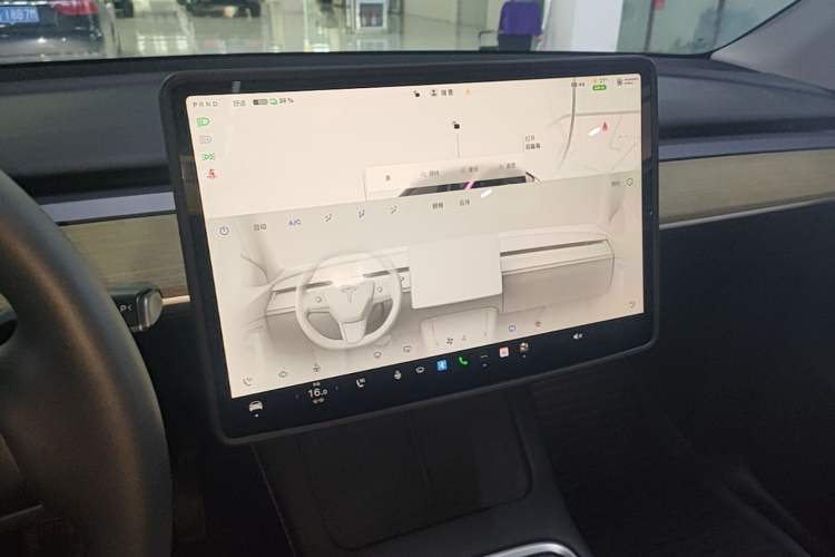 Used Tesla Model Y 2022 Revised Version Rear-Wheel Drive Audio And AC Panel