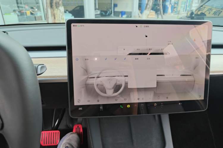 Used Tesla Model Y 2022 Revised Version Rear-Wheel Drive Audio And AC Panel