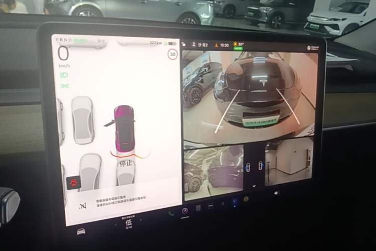 Used Tesla Model Y 2022 Revised Version Rear-Wheel Drive Audio And AC Panel