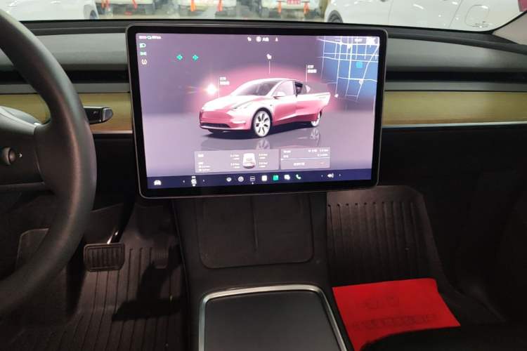 Used Tesla Model Y 2022 Revised Version Rear-Wheel Drive Audio And AC Panel