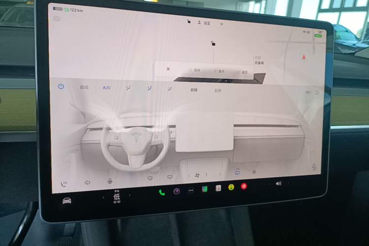 Used Tesla Model Y 2022 Revised Version Long-Range All-Wheel Drive Audio And AC Panel