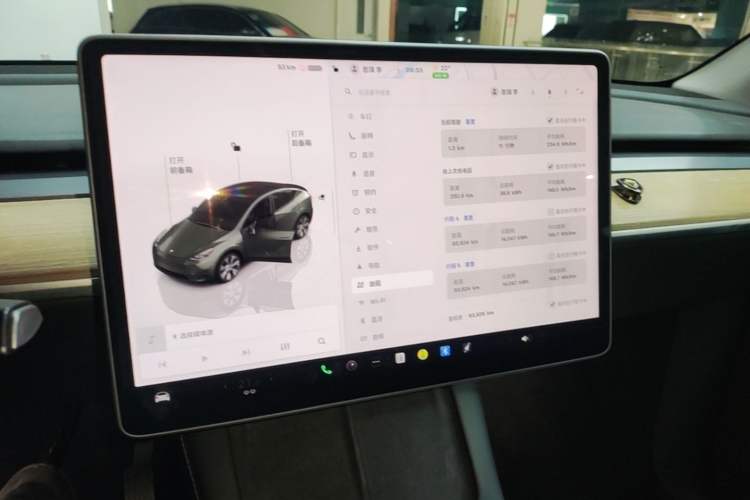 Used Tesla Model Y 2022 Rear-Wheel-Drive Version Audio And AC Panel