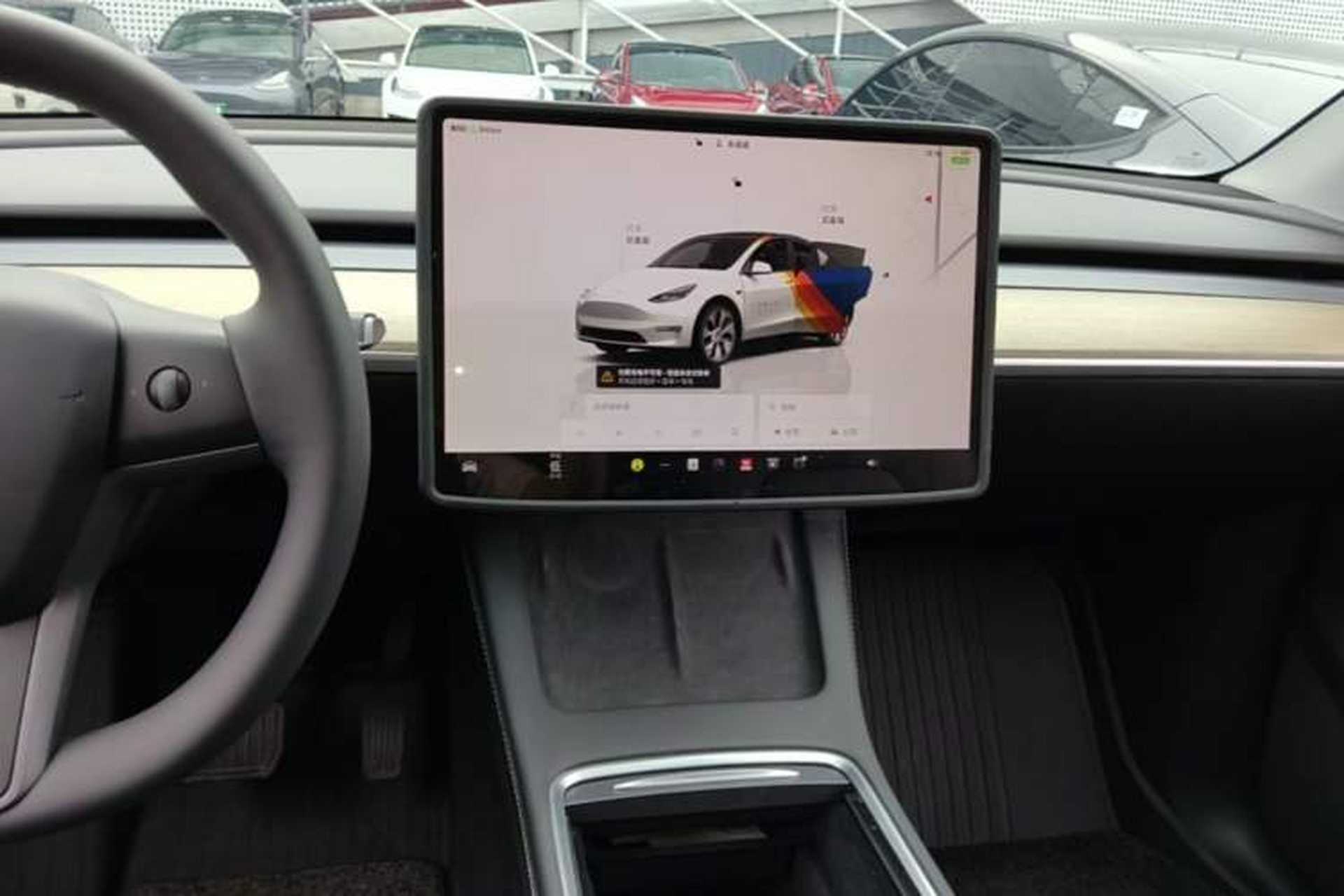 Used Tesla Model Y 2022 Revised Version Rear-Wheel Drive Audio And AC Panel