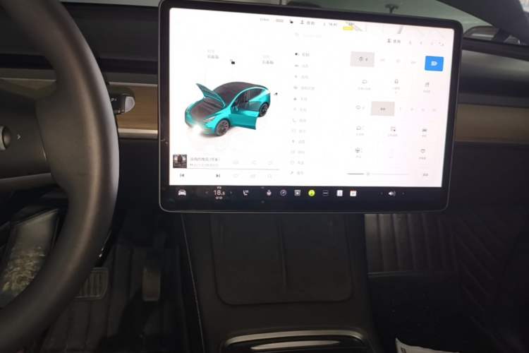 Used Tesla Model Y 2022 Revised Version Rear-Wheel Drive Audio And AC Panel